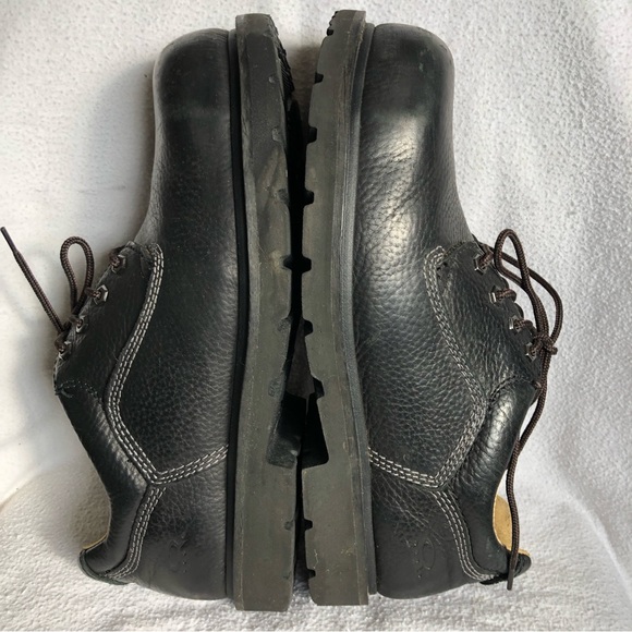 Dakota Oxford Lace Up Black Leather Safety Shoes / Boots Size 12W - Picture 8 of 15